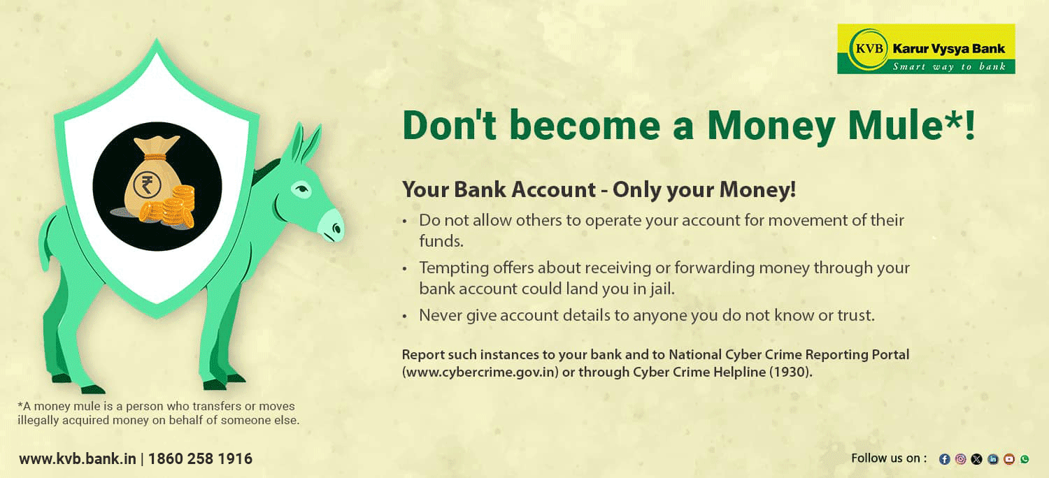 Don't become a Money Mule*!