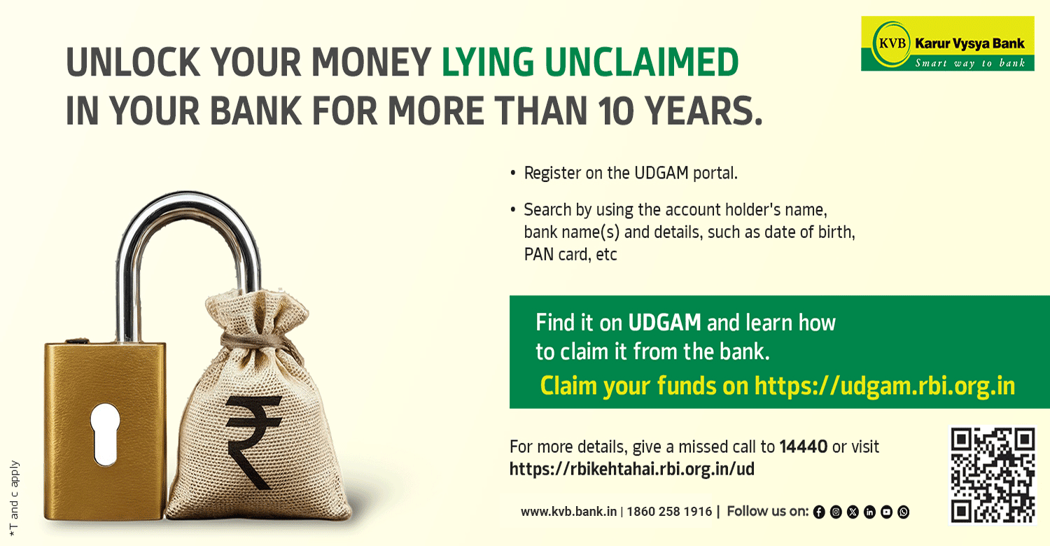 UNLOCK YOUR MONEY LYING UNCLAIMED IN YOUR BANK FOR MORE THAN 10 YEARS.