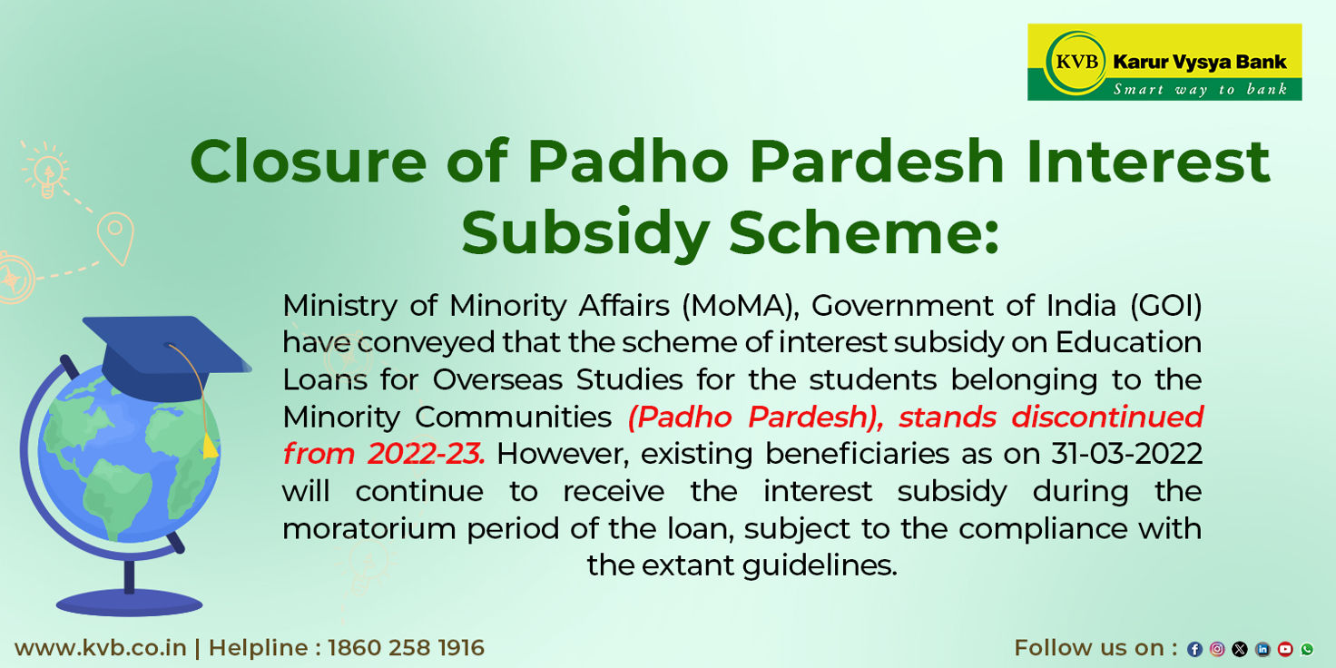 Padho Pardesh Interest Subsidy Scheme Padho Pardesh Interest Subsidy Scheme