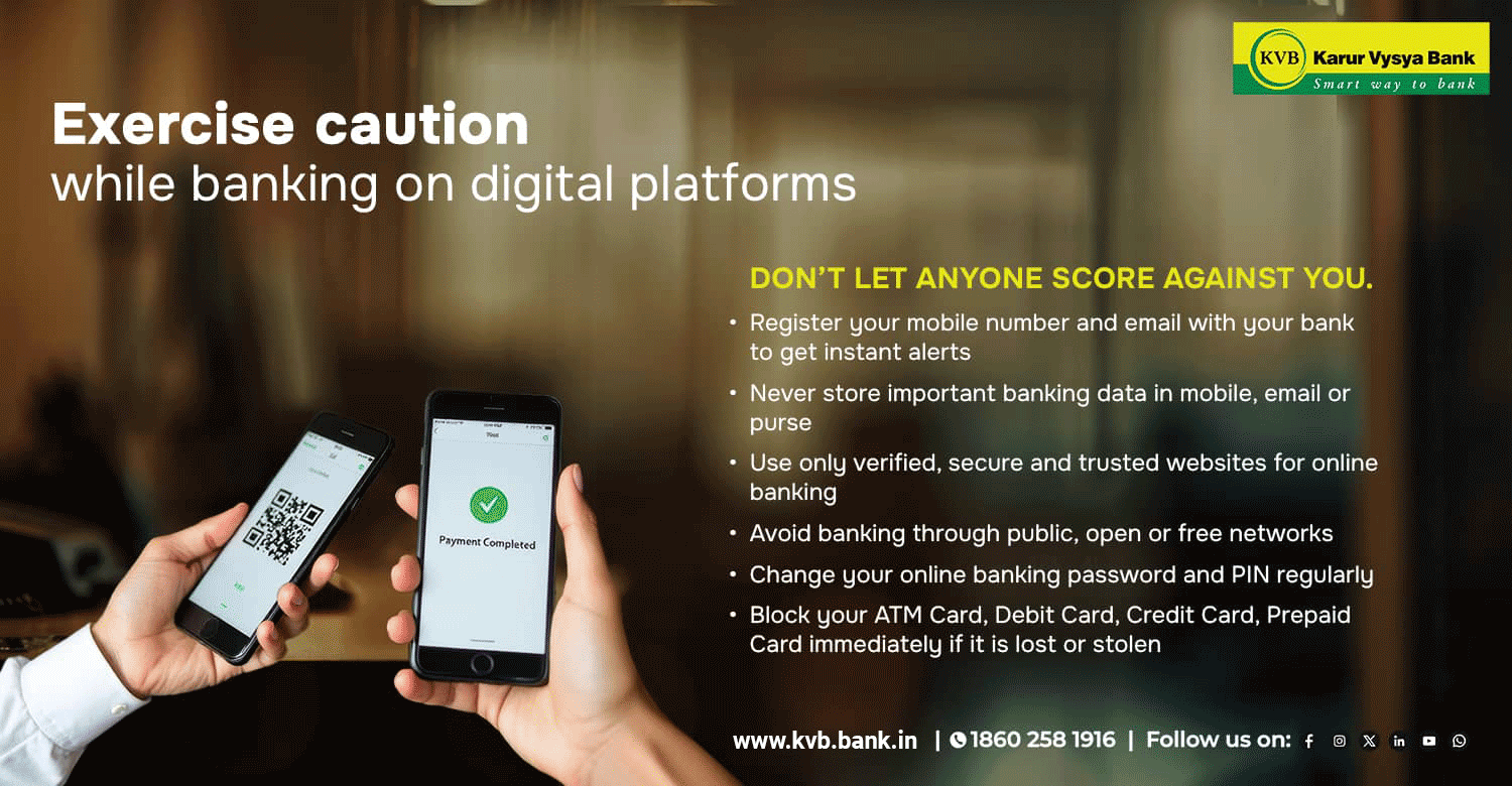 Exercise caution while banking on digital platforms