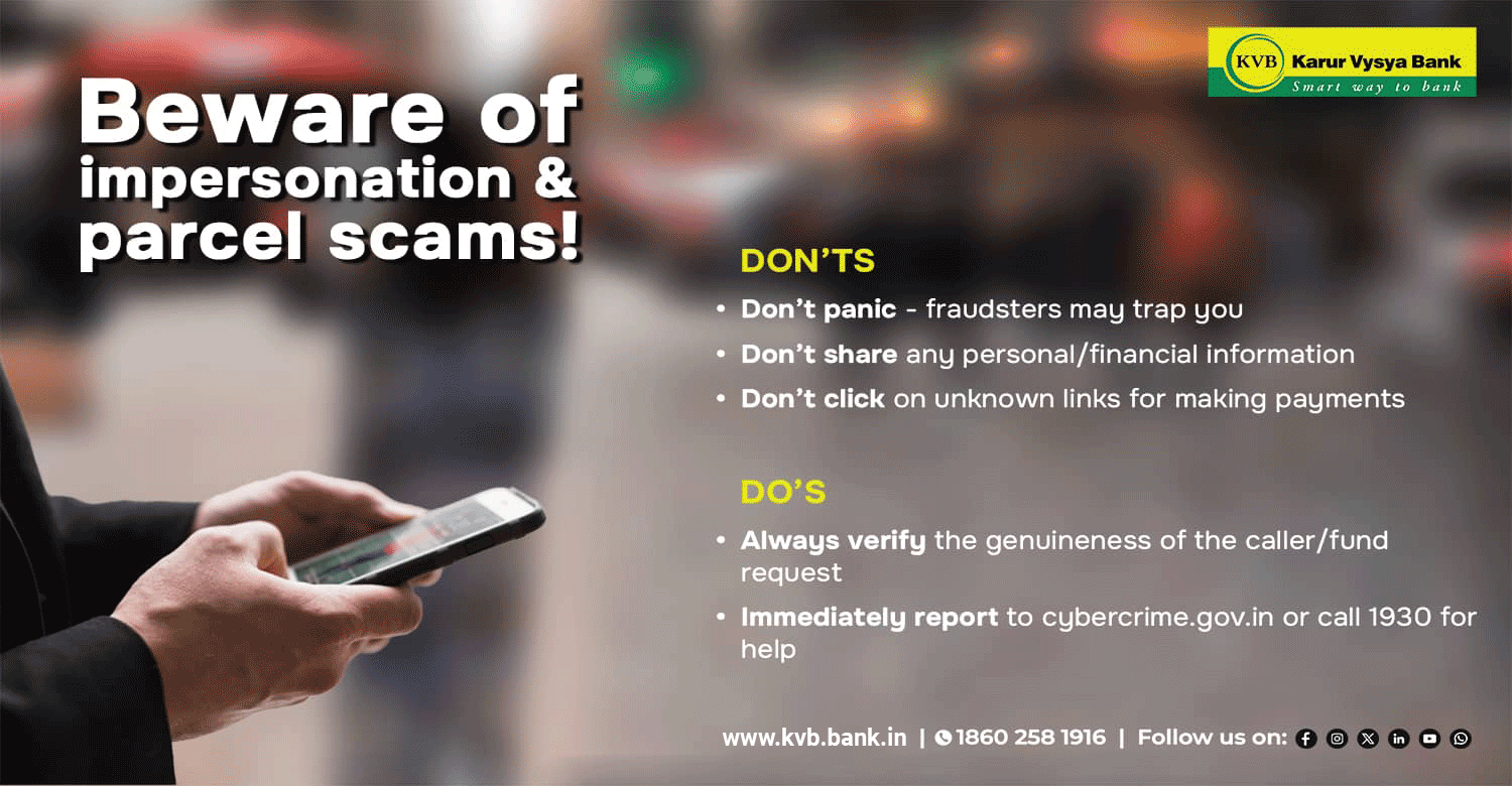 Beware of impersonation & parcel scams!