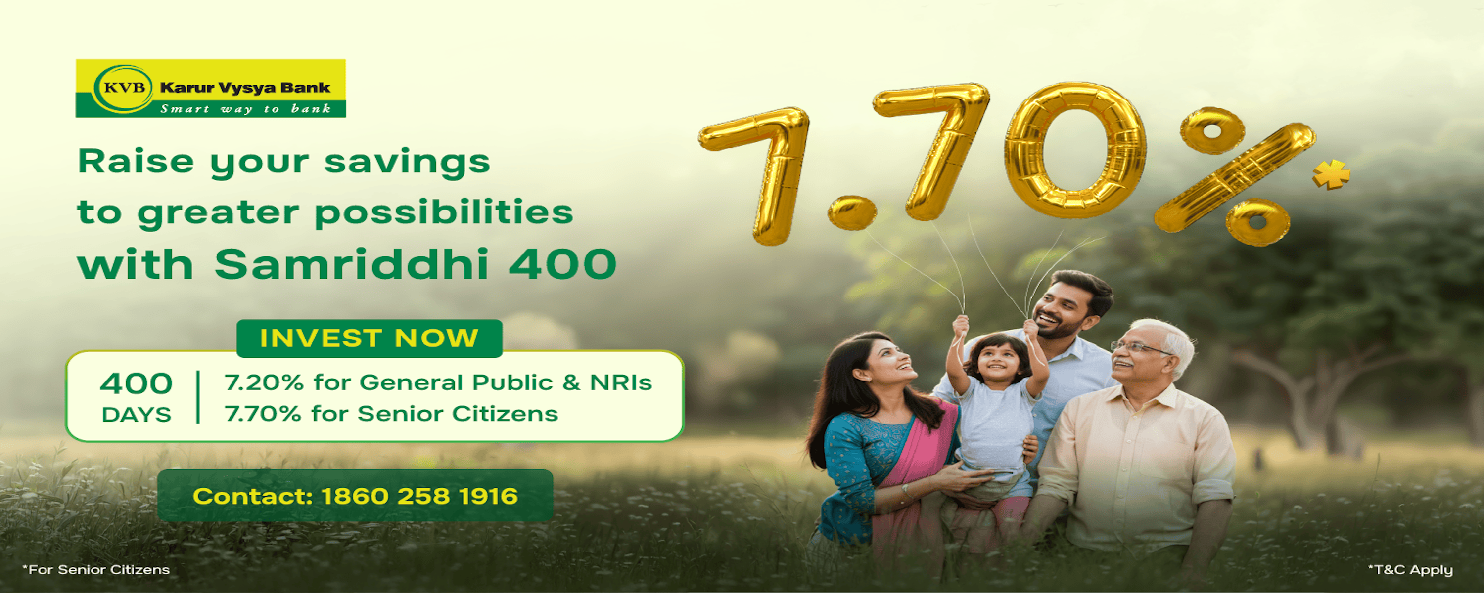 Raise your savings to greater possibilities with Samriddhi 400