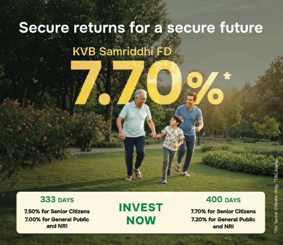 KVB Fixed Deposit Banner